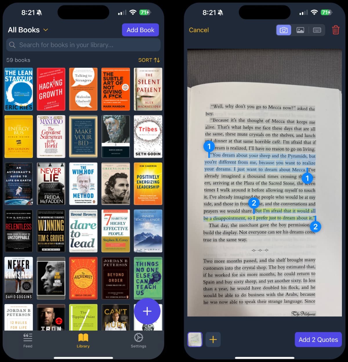 QuoteFlow App Screenshot